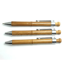Creative Bamboo Designed Metal Clip Pen